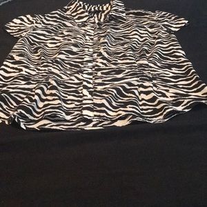 Zebra Print Blouse